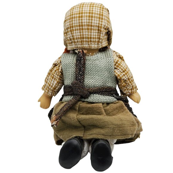 Vintage Ragamuffin Boy & Girl Porcelain & Sawdust Dolls Hand Painted Faces - Picture 7 of 9